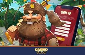sign up to casino website
