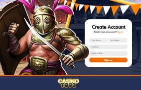 Create a casino account